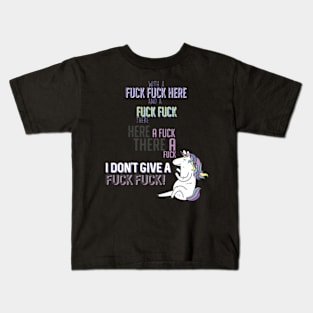 Unicorn Sarcastic Illustration Kids T-Shirt